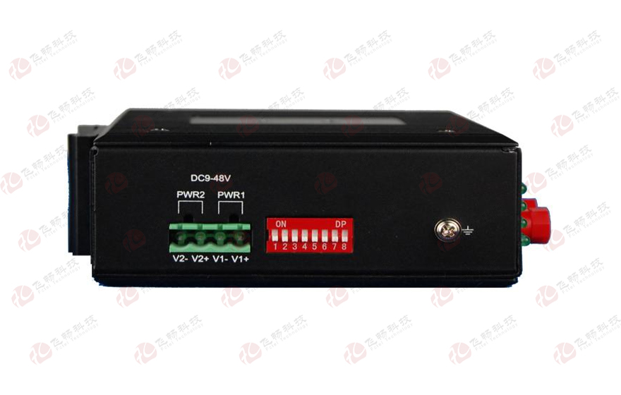 飛暢科技-工業(yè)軌式 16路模擬量+開(kāi)關(guān)量+串口 混合光端機(jī) （1+1光纖備份與斷纖保持功能）