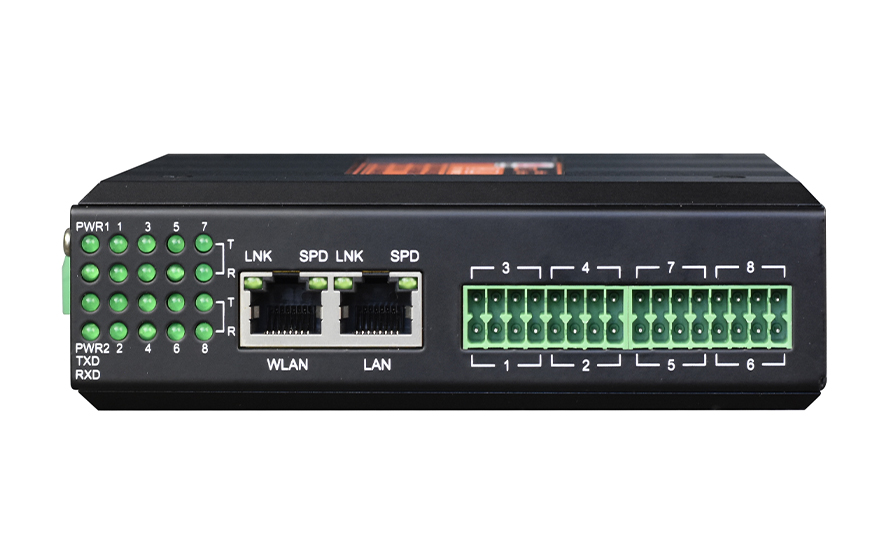 飛暢科技-工業(yè)軌式1-16路DI/DO/AI/AO 服務(wù)器 (帶2口電交換)