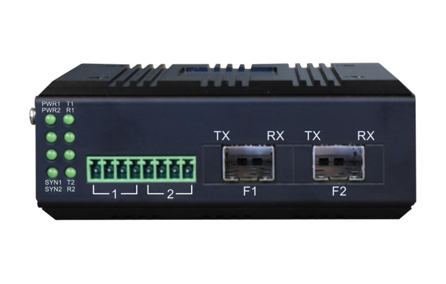 飛暢科技-工業(yè)軌式 4路模擬量+開(kāi)關(guān)量+串口 混合光端機(jī) （帶斷纖保持功能）